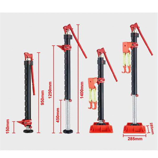 4 4x4 Manual Hydraulic Jack for SUV Pickup Off-Road Recovery Extended Stroke Steel Lift Tool